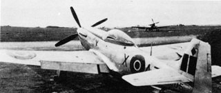 Mustang IV of No 234 Squadron at Bentwaters